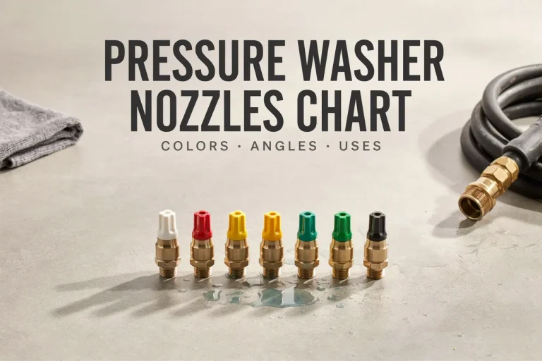 Pressure Washer Nozzles Chart
